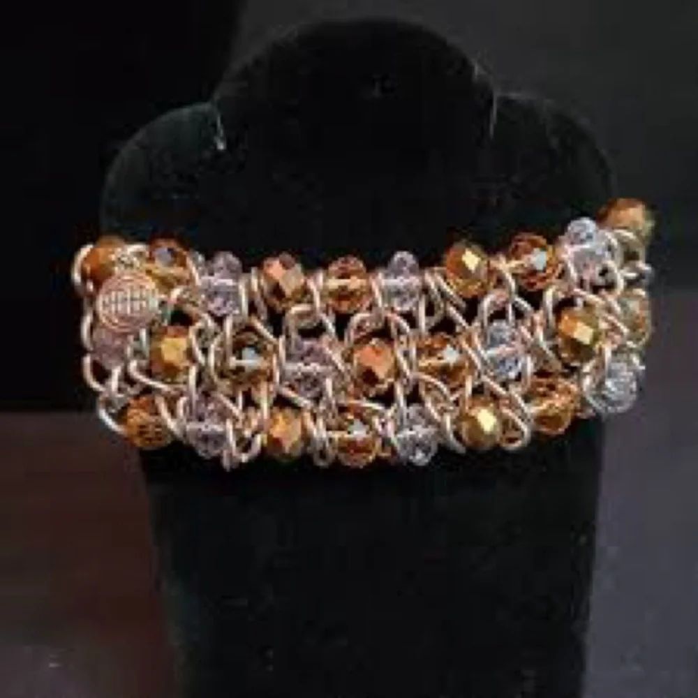 Dana Buchman Bronzo Miele and transparent Bracelet